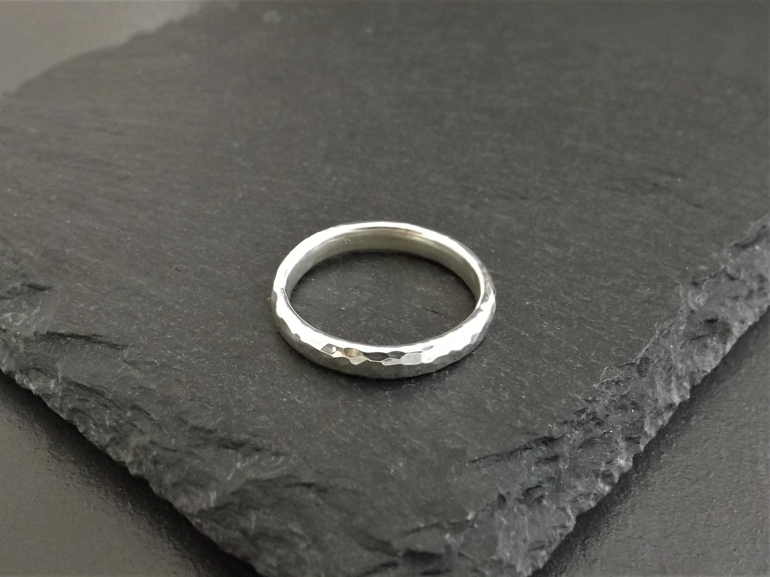 Hammered Silver Ring